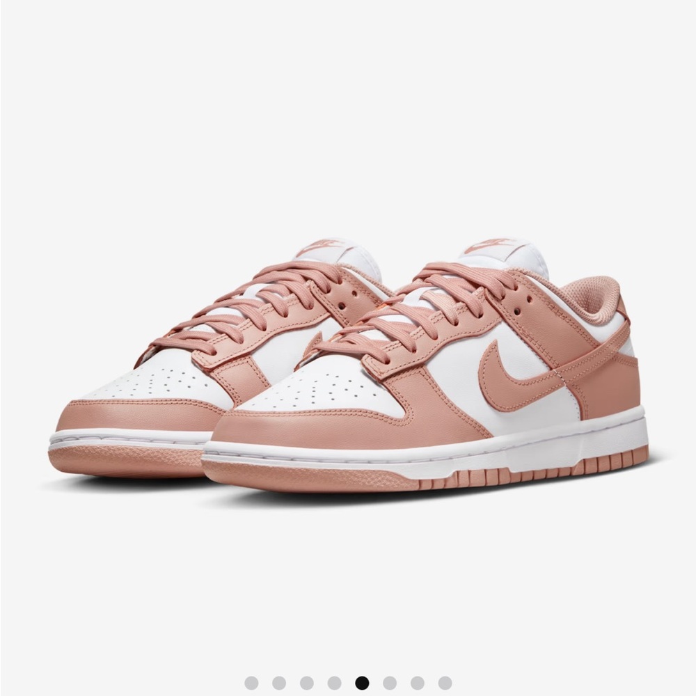 Nike Women's Rose and White Sneakers